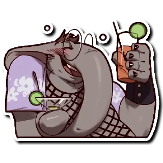 Telegram sticker 🍹 Baron the Elephant