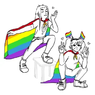 Telegram sticker 🏳️‍🌈 Гладбище