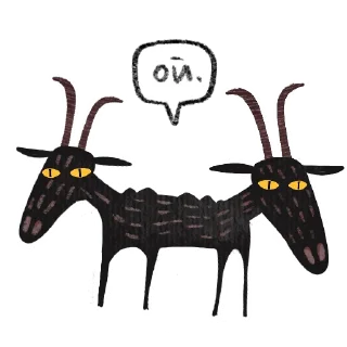 Telegram sticker 🐐 Мистический Козёл 🧿 @rsvt_art