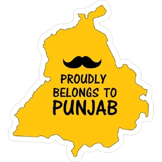 Telegram sticker 🗺 Punjab Map @PunjabiSticker