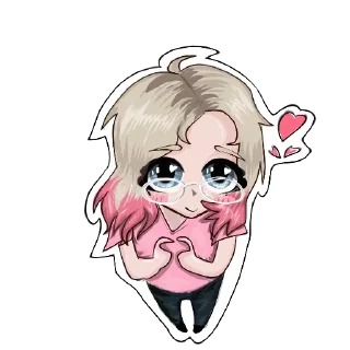 Sticker 💗 АлисуМур мы все любим, целуем, обнимаем, уважаем, мяу