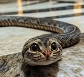 Video sticker 🐍 кот змея