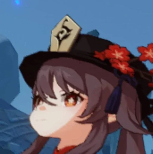 Telegram sticker ❤️ Hu Tao @mewcinn                :: @fStikBot