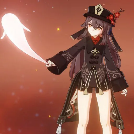 Telegram sticker ❤️ Hu Tao @mewcinn                :: @fStikBot