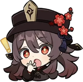 Video sticker ⚰ Hu Tao @mewcinn                :: @fStikBot