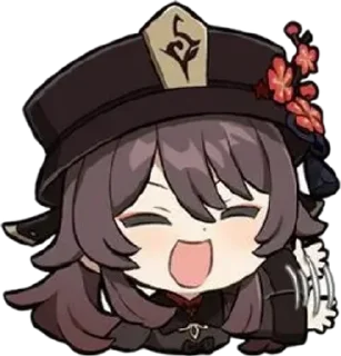 Video sticker ⚰ Hu Tao @mewcinn                :: @fStikBot