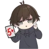 Sticker 🔥 Менхера-кун 6 @Nyasticks