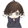 Sticker 🤩 Менхера-кун 6 @Nyasticks