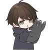 Sticker 👋 Менхера-кун 6 @Nyasticks