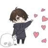 Sticker ❤️ Менхера-кун 6 @Nyasticks