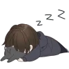 Sticker 😴 Менхера-кун 6 @Nyasticks