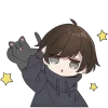 Sticker 🫡 Менхера-кун 6 @Nyasticks
