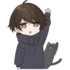 Sticker 👋 Менхера-кун 6 @Nyasticks
