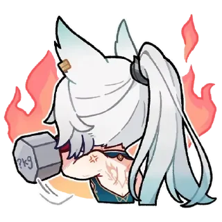 Video sticker 😊 「Flying Aureus Shot to Lupine Rue」 Sticker Set 17