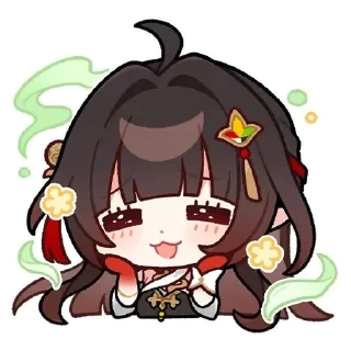 Telegram sticker 😊 「Flying Aureus Shot to Lupine Rue」 Sticker Set 17