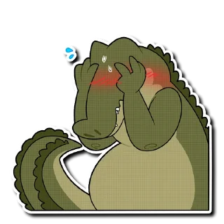 Telegram sticker 😳 Saltwater Crocodile