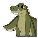 Telegram sticker 😢 Saltwater Crocodile