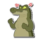 Telegram sticker 💢 Saltwater Crocodile