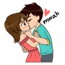 Телеграм стикер 💏 Lovely Navo - Cute, Romantic Sticker pack