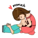 Телеграм стикер 💏 Lovely Navo - Cute, Romantic Sticker pack