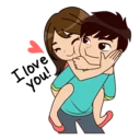 Телеграм стикер ❤️ Lovely Navo - Cute, Romantic Sticker pack