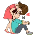 Телеграм стикер 😊 Lovely Navo - Cute, Romantic Sticker pack