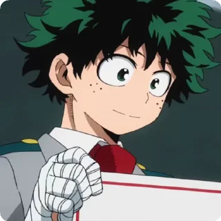 Video sticker 😖 izuku by itsunux @StickersPackRobot