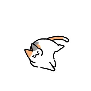 Telegram sticker 💬 삼색고양이는 말랑말랑해 By @KakaoEmoticon