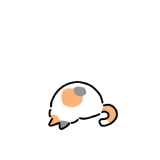 Telegram sticker 💬 삼색고양이는 말랑말랑해 By @KakaoEmoticon