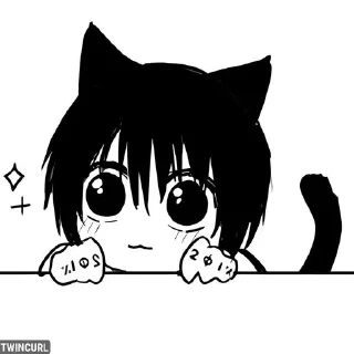 Telegram sticker 🌟 𝘾𝙖𝙩𝙜𝙪𝙢𝙤 /⁠ᐠ⁠｡⁠ꞈ⁠｡⁠ᐟ⁠\ @TwinCur :: @fStikBot