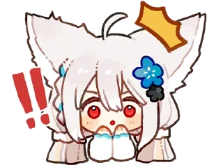 Telegram sticker 😮 桜田シロ @sakurada_shiro