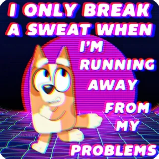 Telegram sticker 🏃‍♂️ Bluey Voidpost
