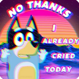 Telegram sticker 👎 Bluey Voidpost