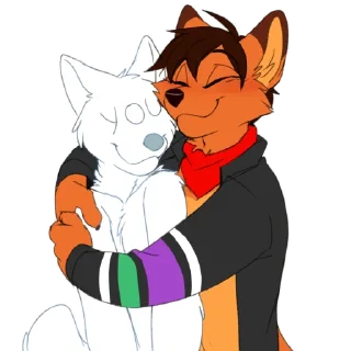Telegram sticker 🥰 FoxDub & Midnight