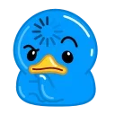 Sticker 🤔 Blue Duck :: @Stickers_Chaos