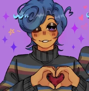 Sticker ❤️ Савешка любит Рибут Уолли