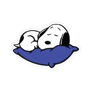 Telegram sticker 😴 É SNOOPY, NÃO CHARLIE BROWN!