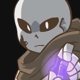 Telegram sticker 🖤 • Ink!Sans • by : @Undertale_Stickers
