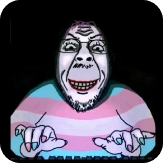 Телеграм стикер 🫥 Boomers/retarded