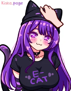 Video sticker 😇 Kiska's Cat Girl @AnimeLibrary_Stickers