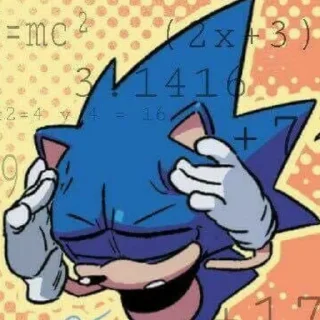 Telegram sticker 🤯 Sonic the hedgehog