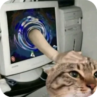 Telegram sticker 🐱 Моя изба-насральня