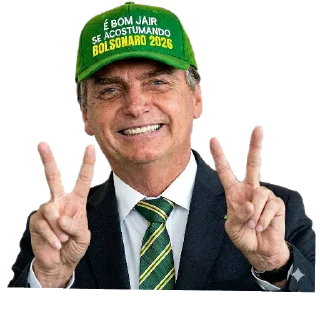 Sticker ✌ 🇧🇷 Bolsonaro 2026 - @saude_foco, @curio_x