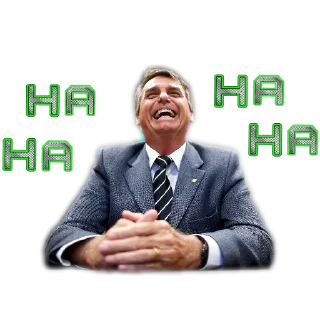 Telegram sticker 😁 🇧🇷 Bolsonaro 2026 - @saude_foco, @curio_x