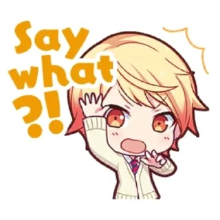 Telegram sticker ✨ 88☆彡 ЦУКАСА ТЕНМА!☆☆☆