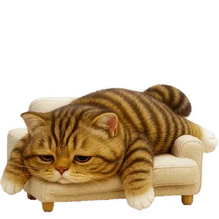 Telegram sticker 😴 Пухленький котёнок @Nyasticks