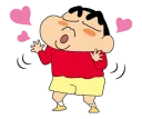 Telegram sticker 😘 crayon_shinchan