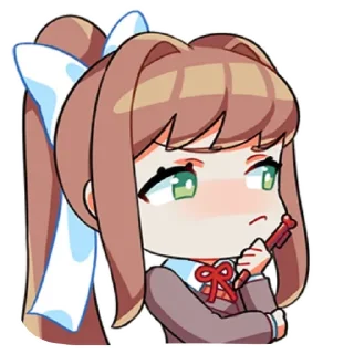 Telegram sticker 🤨 Monika Stickers