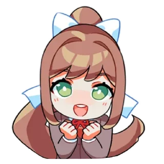 Telegram sticker 😳 Monika Stickers