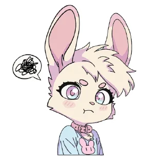 Telegram sticker 😡 Sophia (@sophiabunnyart)